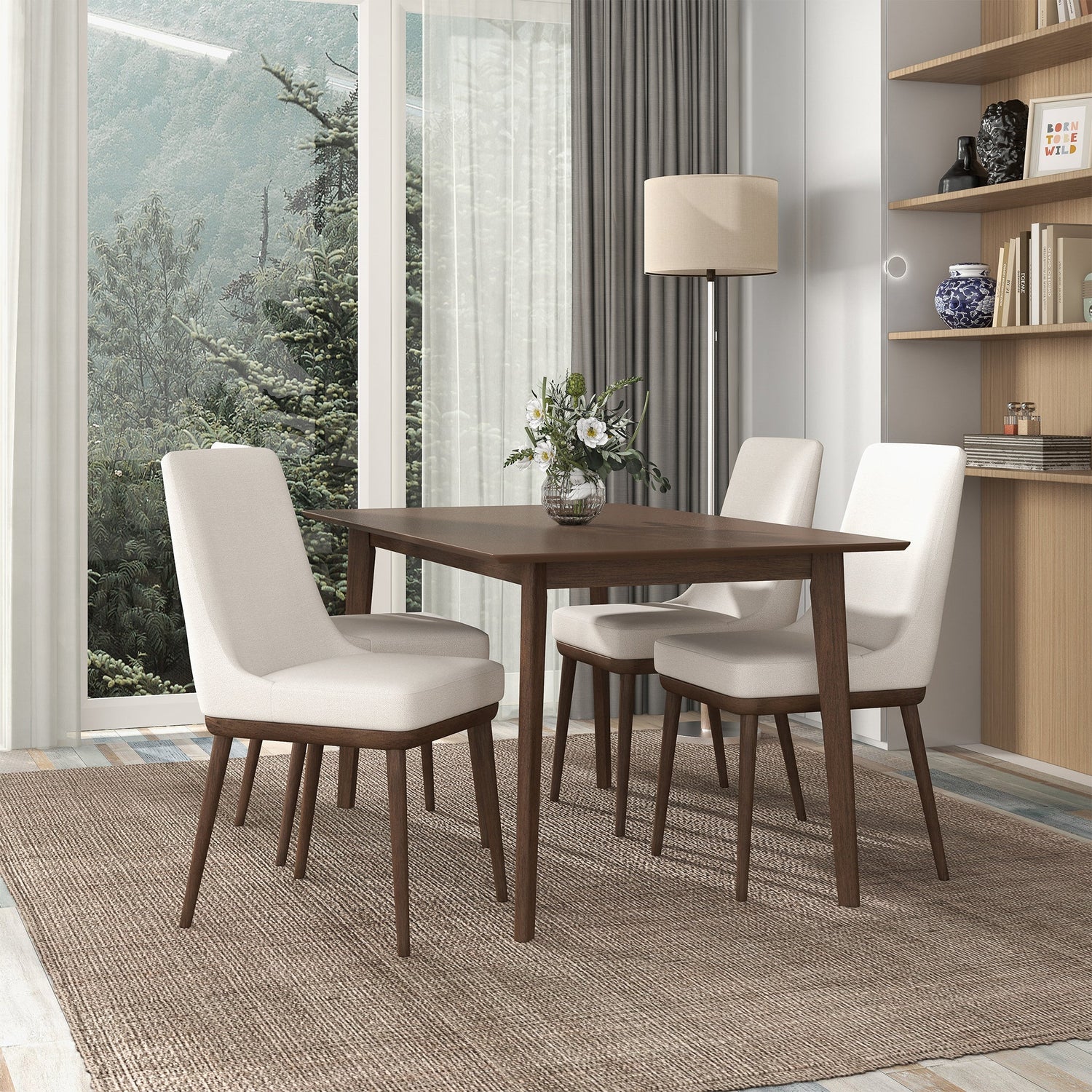 Kate Beige Fabric Dining Chair (Set Of 2) - DCH00400701