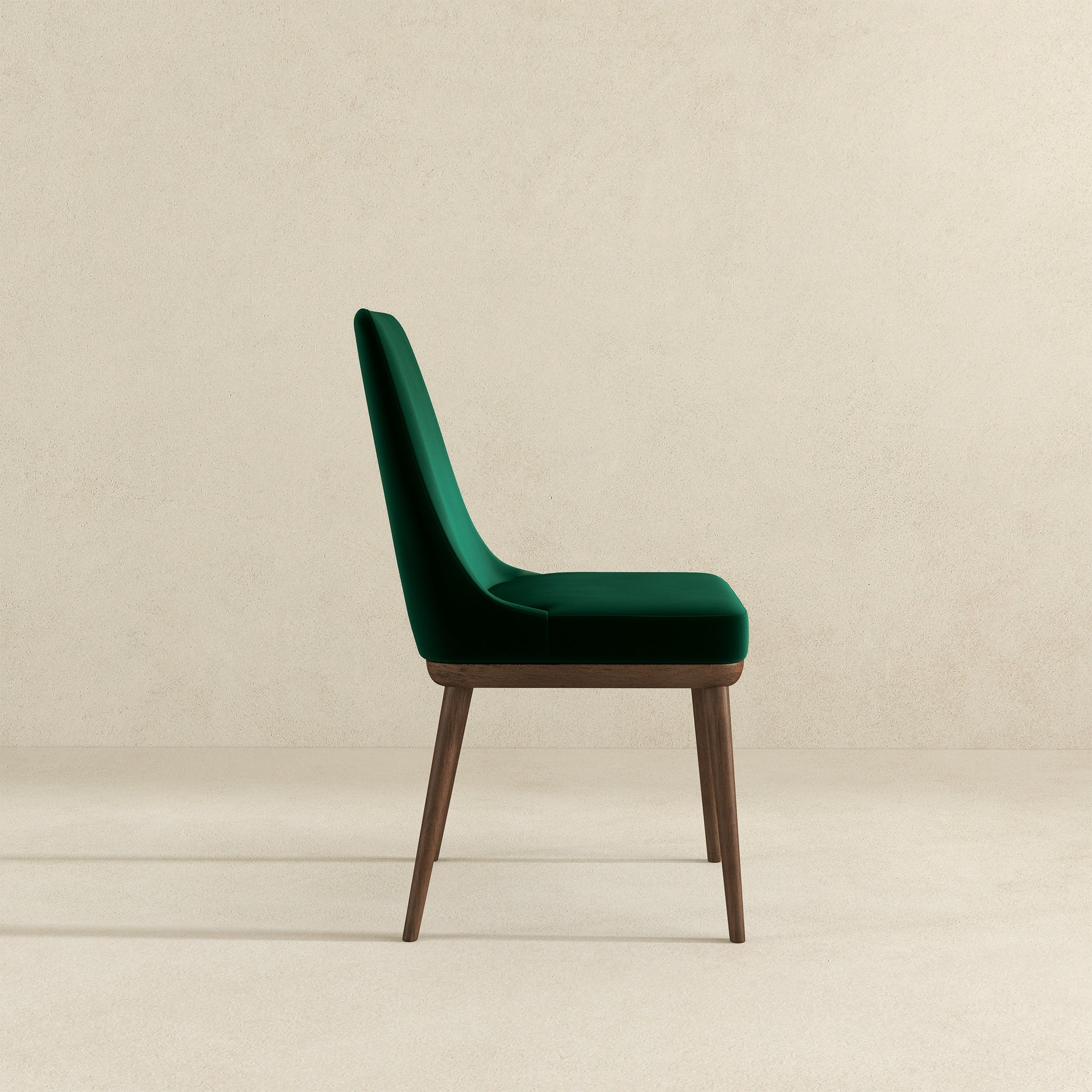 Kate  Green Velvet Solid Wood Dining Chair (Set Of 2) - DCH00400703