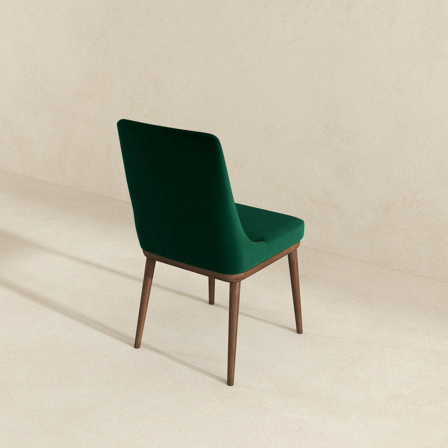 Kate  Green Velvet Solid Wood Dining Chair (Set Of 2) - DCH00400703