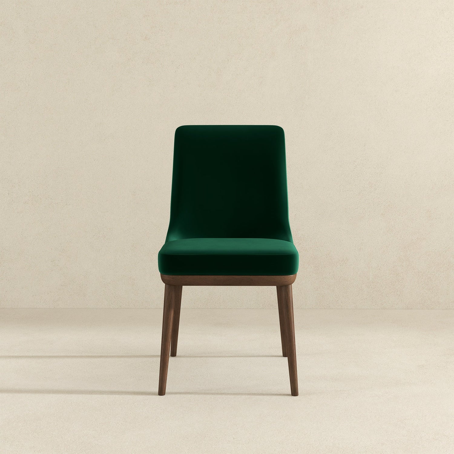 Kate  Green Velvet Solid Wood Dining Chair (Set Of 2) - DCH00400703