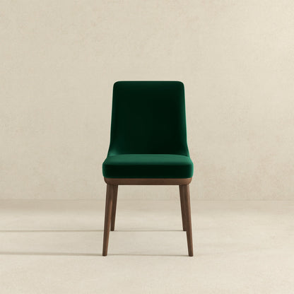 Kate  Green Velvet Solid Wood Dining Chair (Set Of 2) - DCH00400703