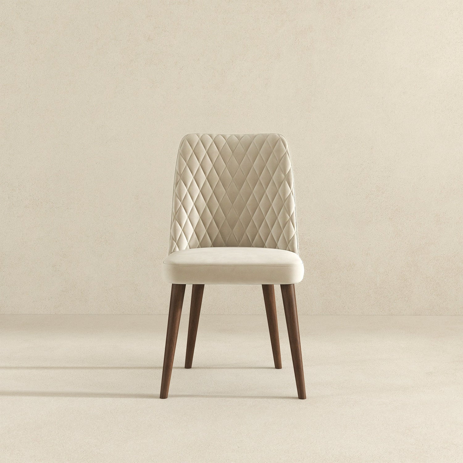 Katie Beige Velvet Dining Chair (Set Of 2) - DCH01701001