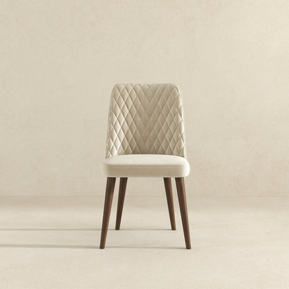 Katie Beige Velvet Dining Chair (Set Of 2) - DCH01701001