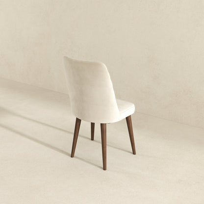 Katie Beige Velvet Dining Chair (Set Of 2) - DCH01701001
