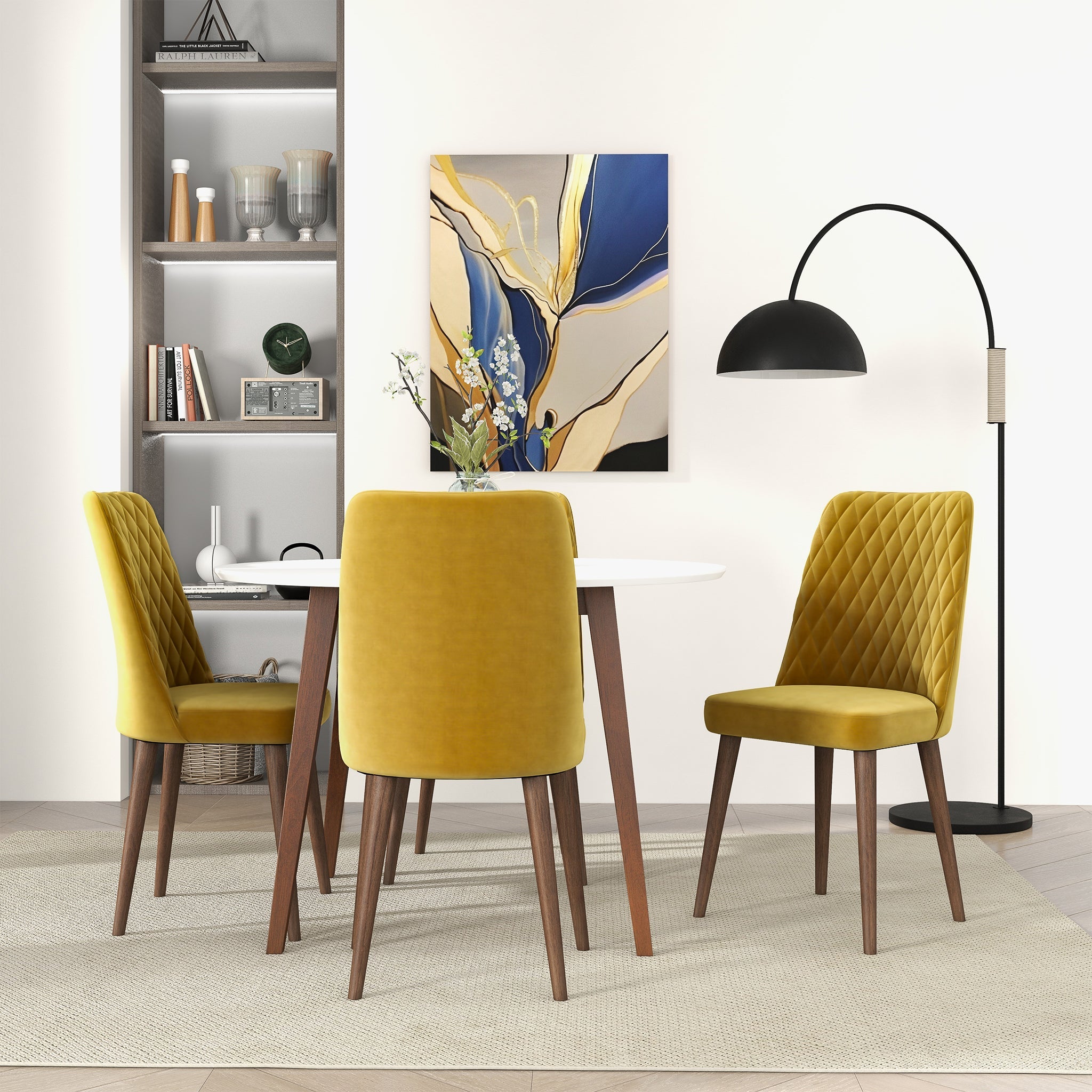 Katie  Gold Velvet Dining Chair (Set Of 2) - DCH01701003