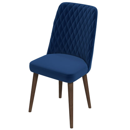 Katie  Navy Blue Velvet Dining Chair (Set Of 2) - DCH01701004
