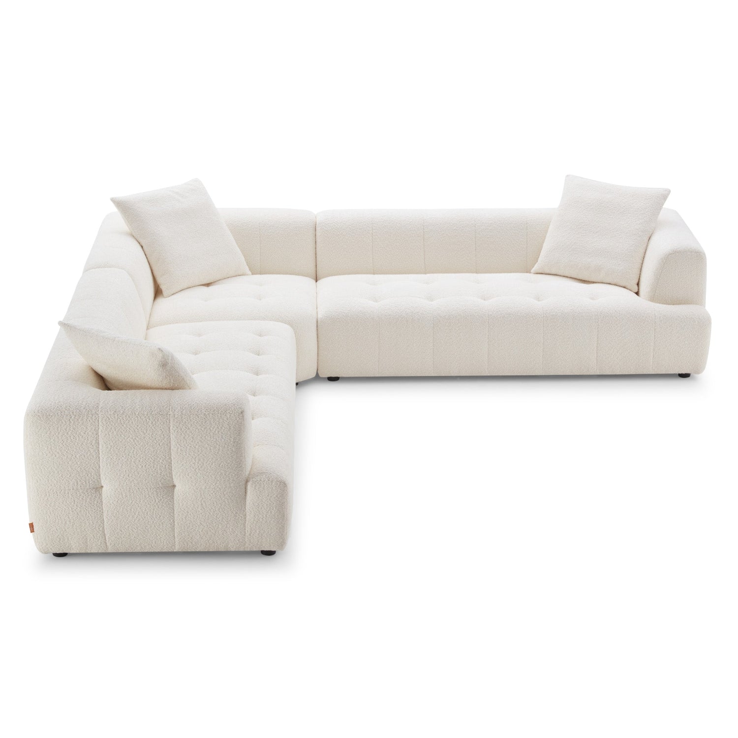 Kaynes Ivory Boucle Corner Sofa - CSC03101201