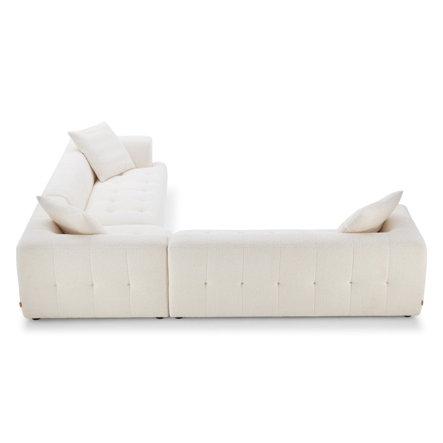 Kaynes Ivory Boucle Corner Sofa - CSC03101201
