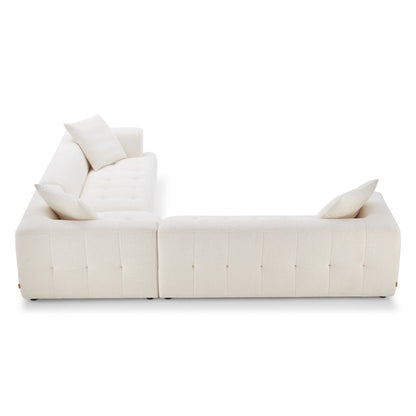 Kaynes Ivory Boucle Corner Sofa - CSC03101201