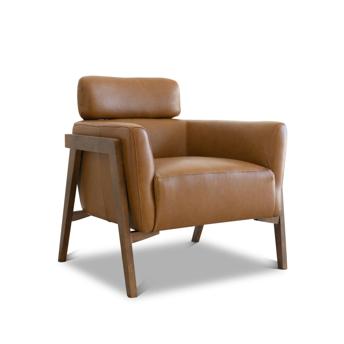 Kayson Tan Leather Lounge Chair - LCH01303301