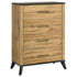 Kaywood 4-drawer Bedroom Chest of Drawers Natural Pine - 225005