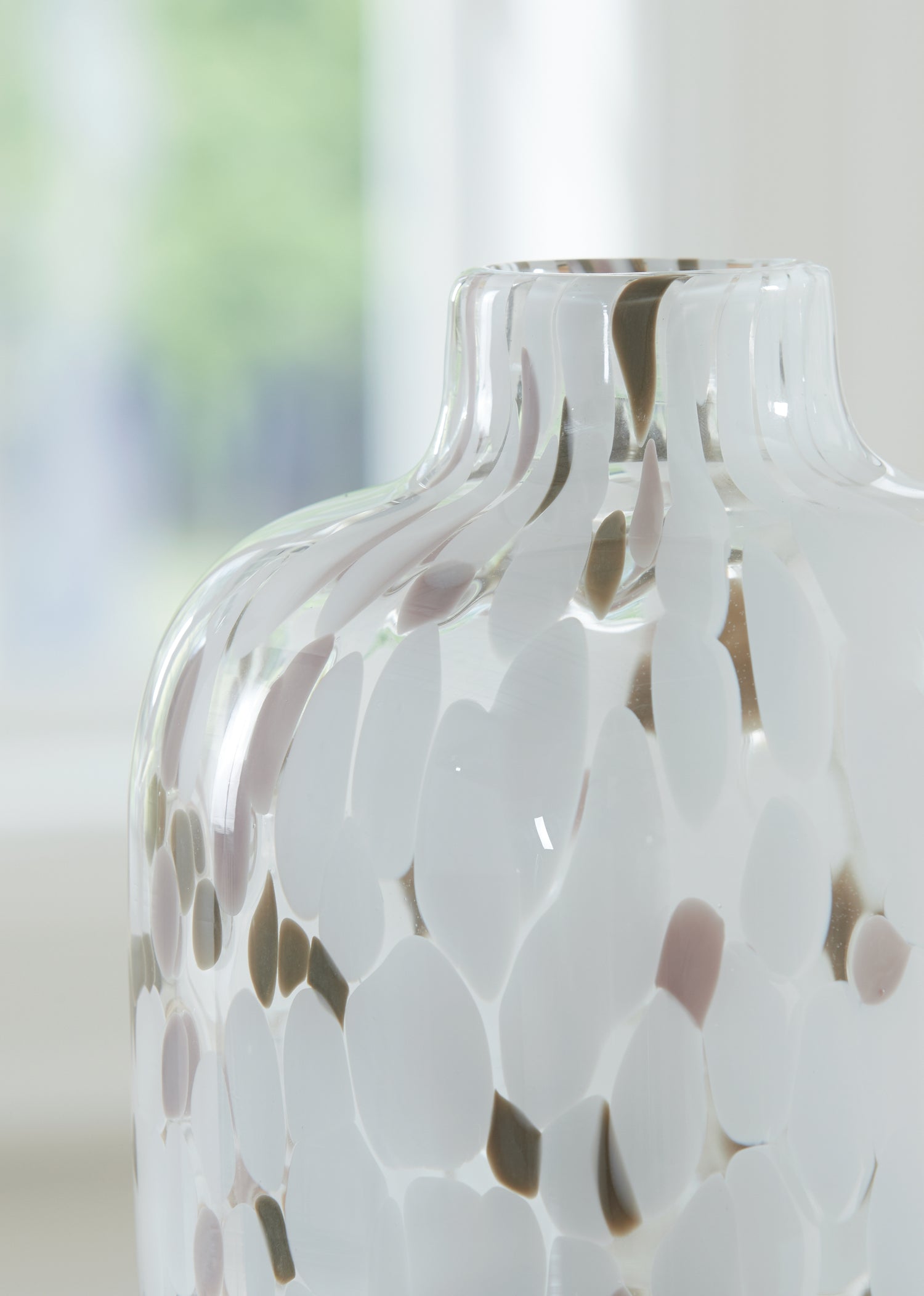 Keelton White/Taupe/Pink Vase - A2000759
