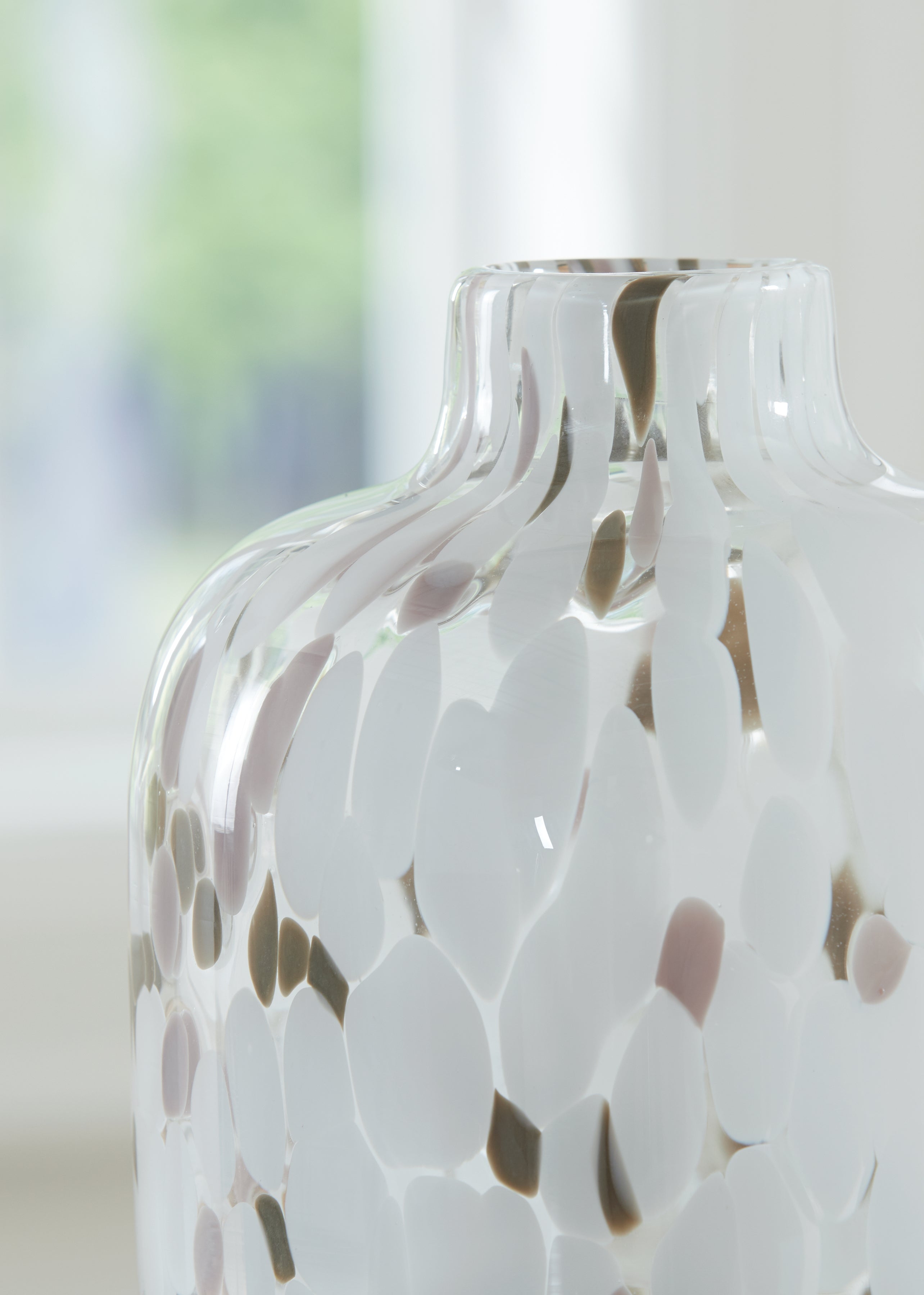 Keelton White/Taupe/Pink Vase - A2000759