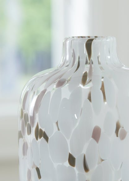 Keelton White/Taupe/Pink Vase - A2000759