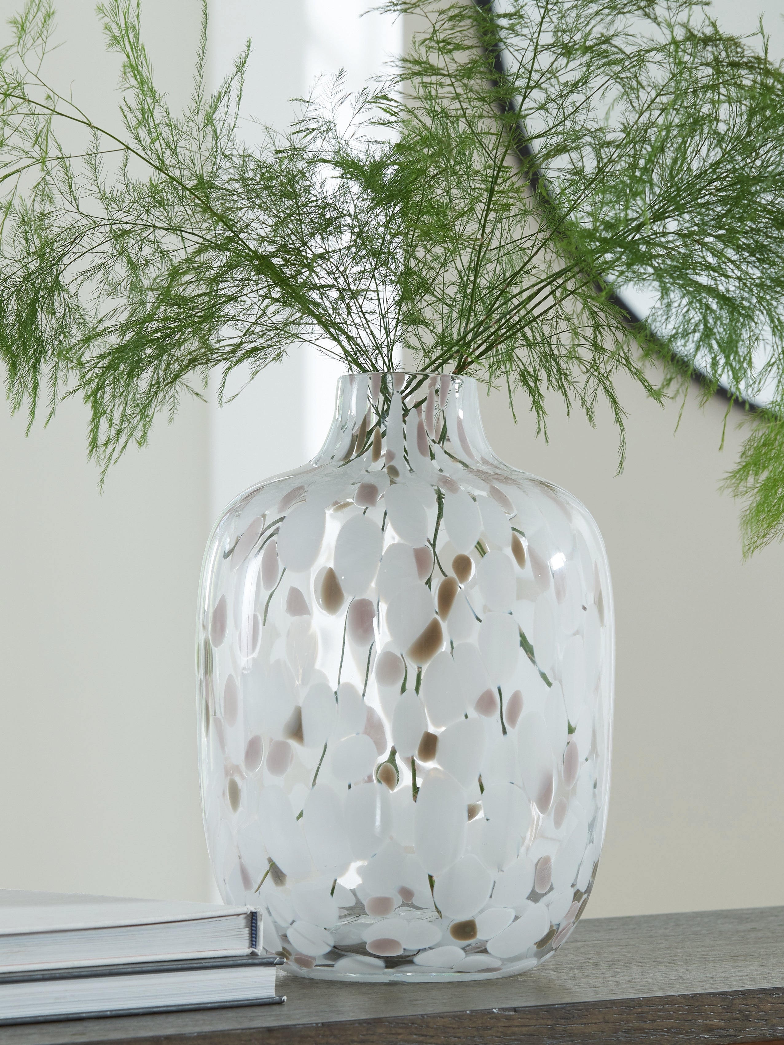 Keelton White/Taupe/Pink Vase - A2000760