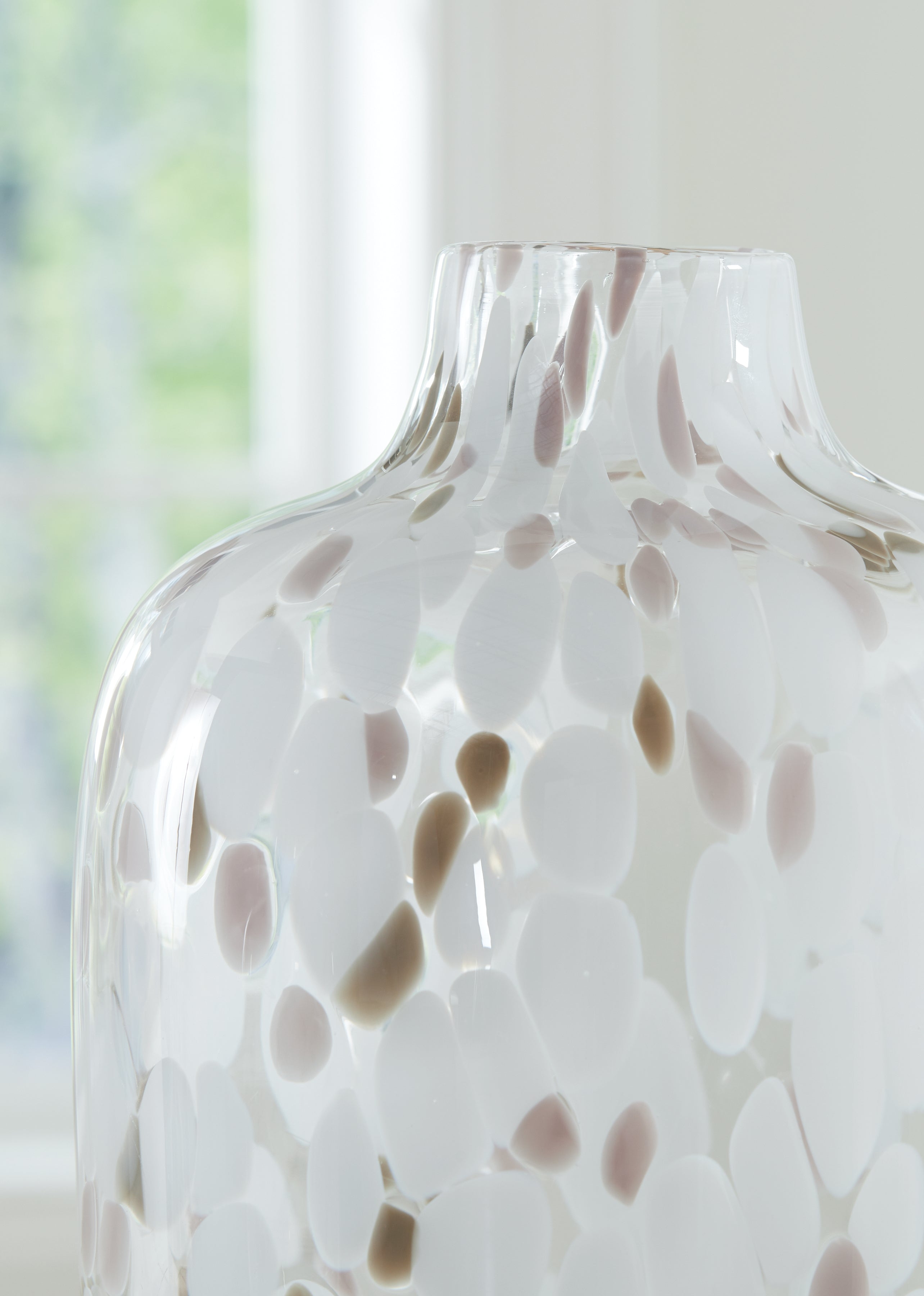 Keelton White/Taupe/Pink Vase - A2000760