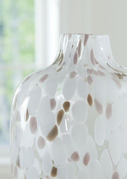 Keelton White/Taupe/Pink Vase - A2000760