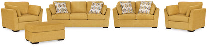 Keerwick  Sofa, Loveseat, Ottoman and 2 Chairs - 67506U5