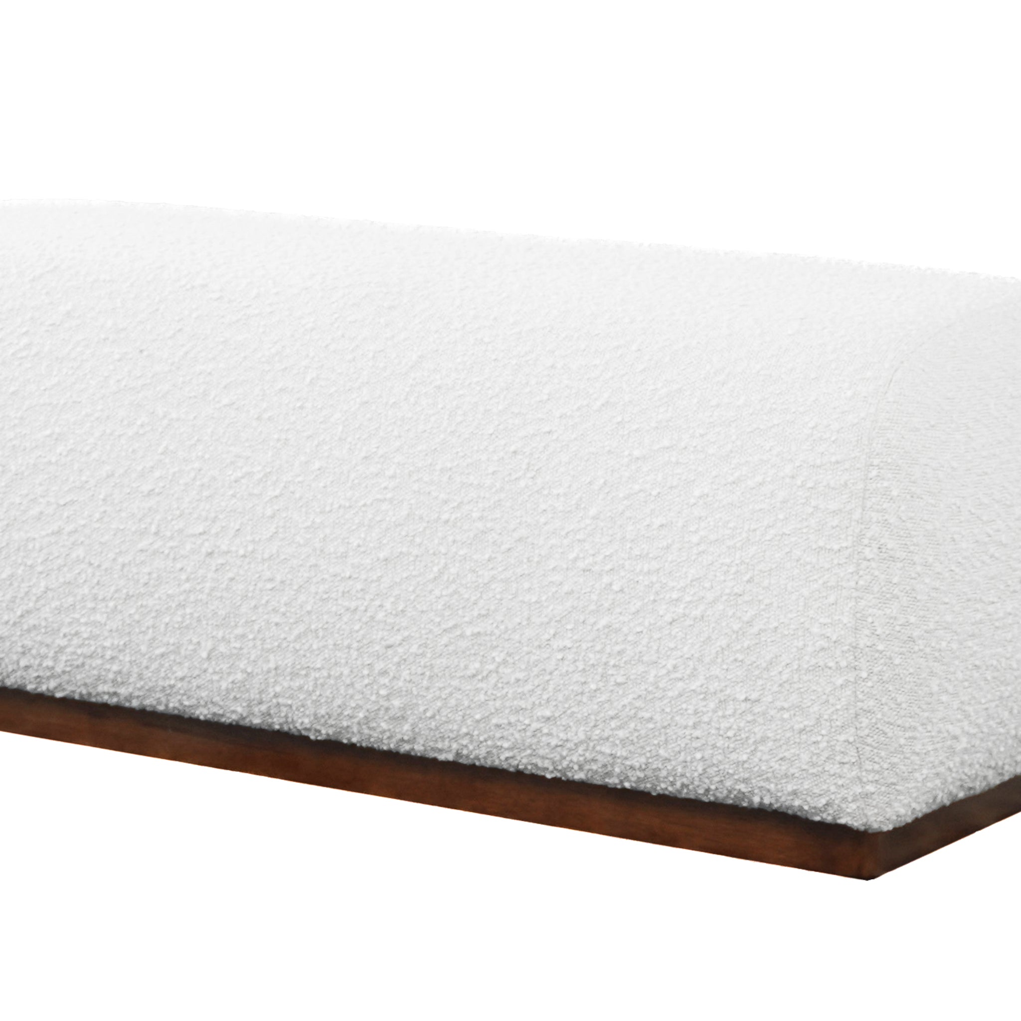 Kelvin Ivory Boucle Bench - BEN00502411
