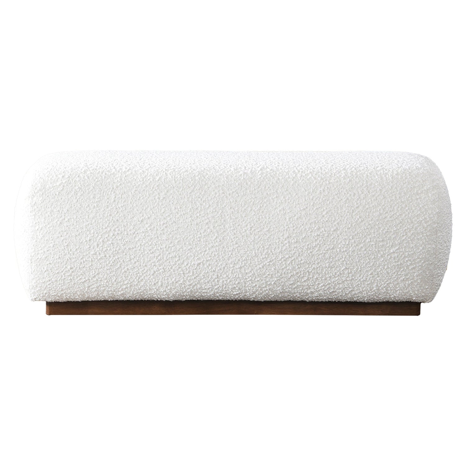 Kelvin Ivory Boucle Bench - BEN00502411