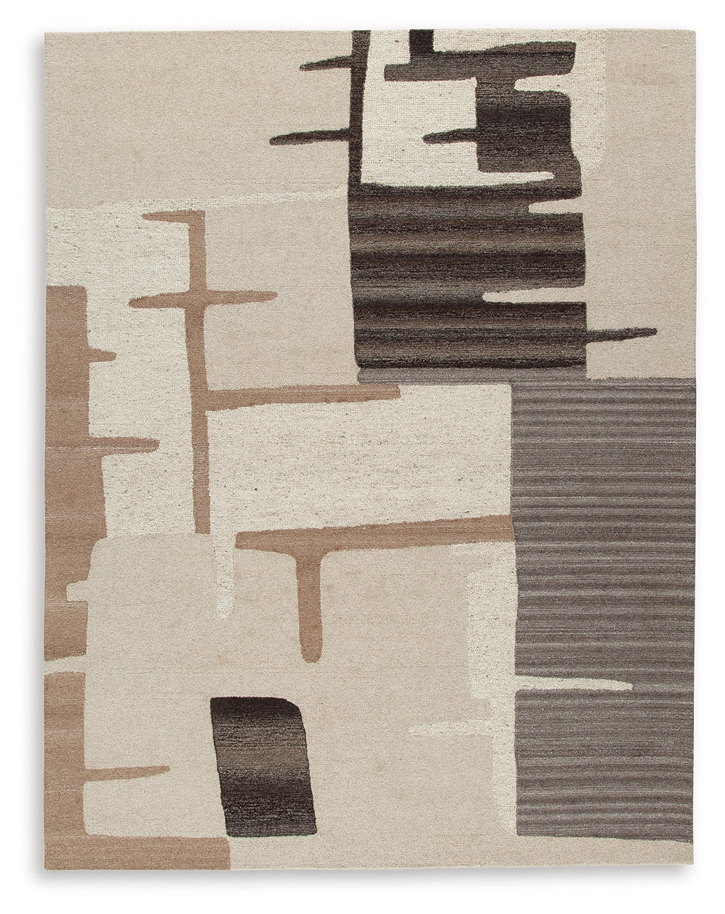 Kencher Beige/Brown Large Rug - R406821
