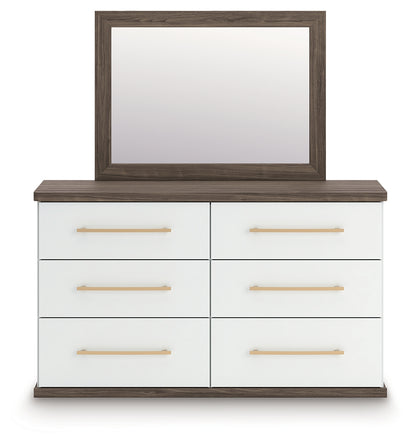 Kendanport Brown Dresser and Mirror - PCB1108B1