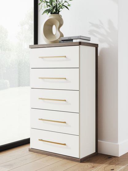 Kendanport Brown/White Chest of Drawers - PCB1108-46