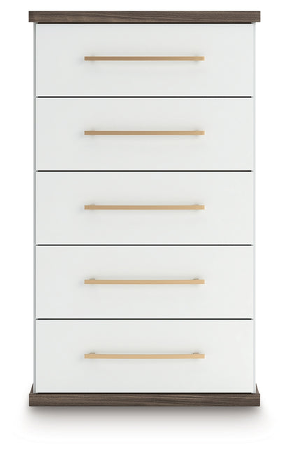 Kendanport Brown/White Chest of Drawers - PCB1108-46