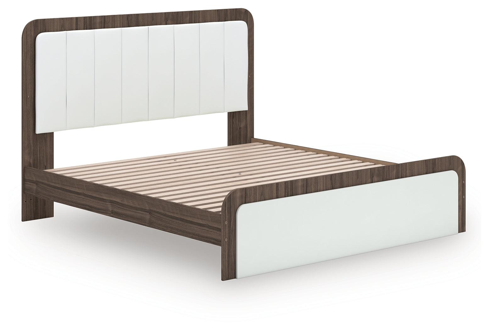 Kendanport King Platform Bed, Dresser, Mirror and Nightstand - PCB1108B12