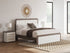 Kendanport Brown/White King Upholstered Bed from Ashley - Luna Furniture