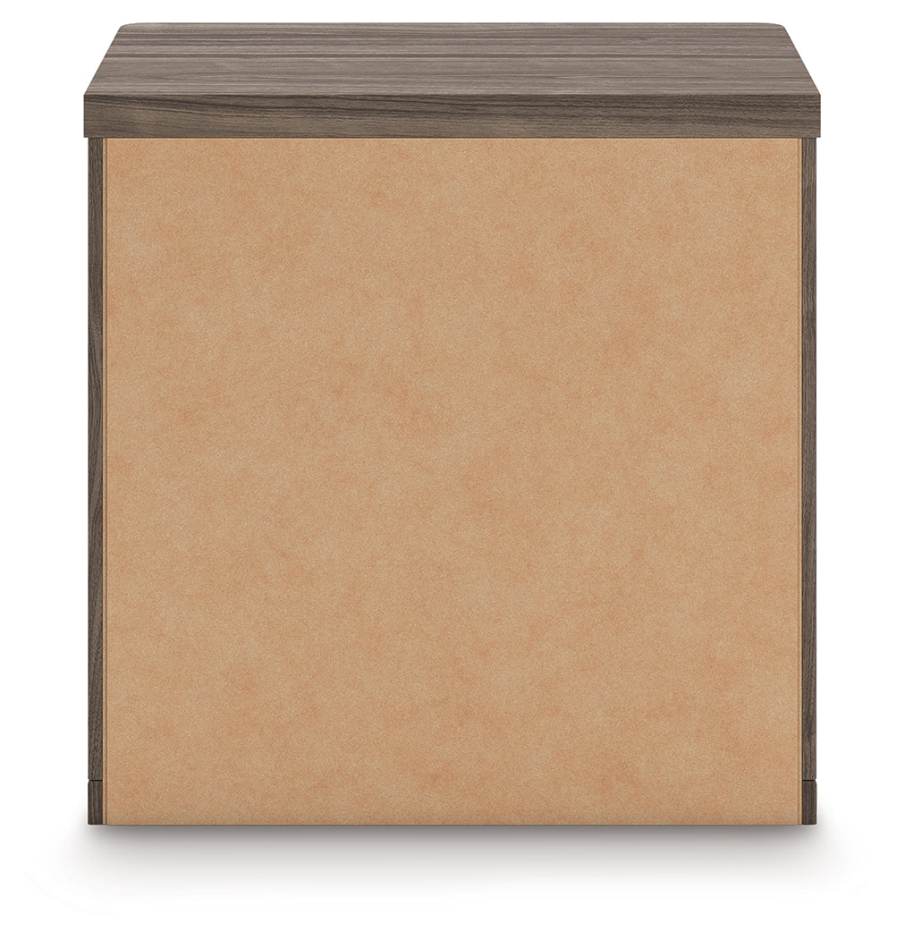 Kendanport White/Brown Queen Upholstered Bed, Dresser, Mirror and Nightstand - PCB1108B10