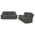 Kennett 2-piece Chenille Power Reclining Sofa Set Dark Grey - 610154P-S2