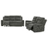 Kennett 3-piece Chenille Power Reclining Sofa Set Dark Grey - 610154P-S3