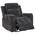 Kennett Chenille Upholstered Power Recliner Chair Dark Grey - 610156P