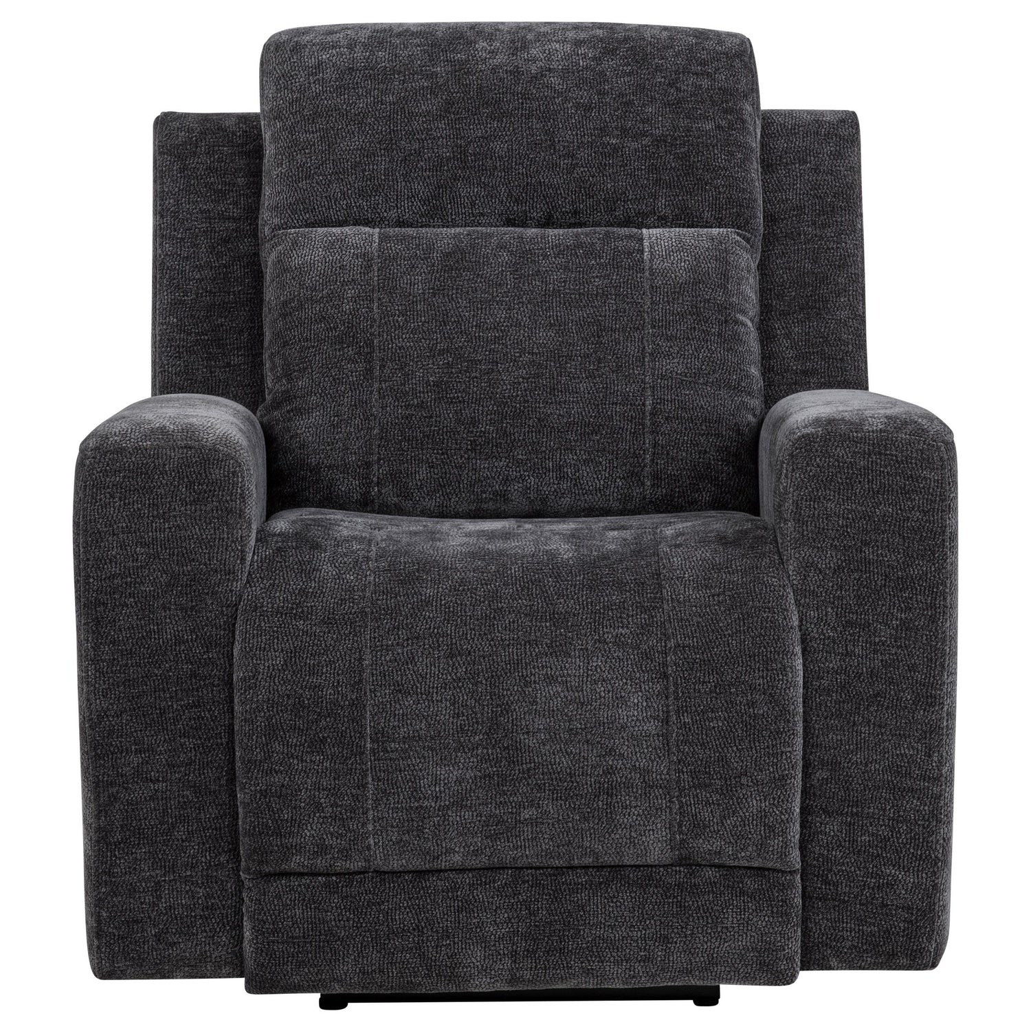 Kennett Chenille Upholstered Power Recliner Chair Dark Grey - 610156P