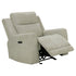 Kennett Chenille Upholstered Power Recliner Chair Ivory - 610153P
