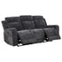 Kennett Chenille Upholstered Power Reclining Sofa Dark Grey - 610154P