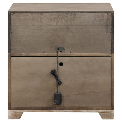 Kenora 1-drawer Nightstand Bedside Table Barley Brown - 224852