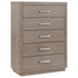 Kenora 5-drawer Bedroom Chest Barley Brown - 224855