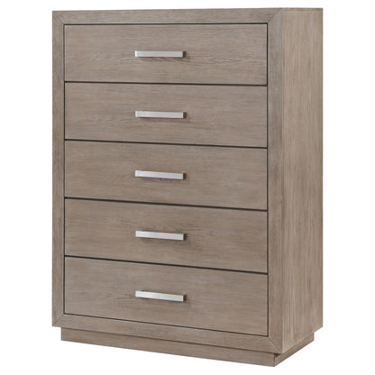 Kenora 5-drawer Bedroom Chest Barley Brown - 224855