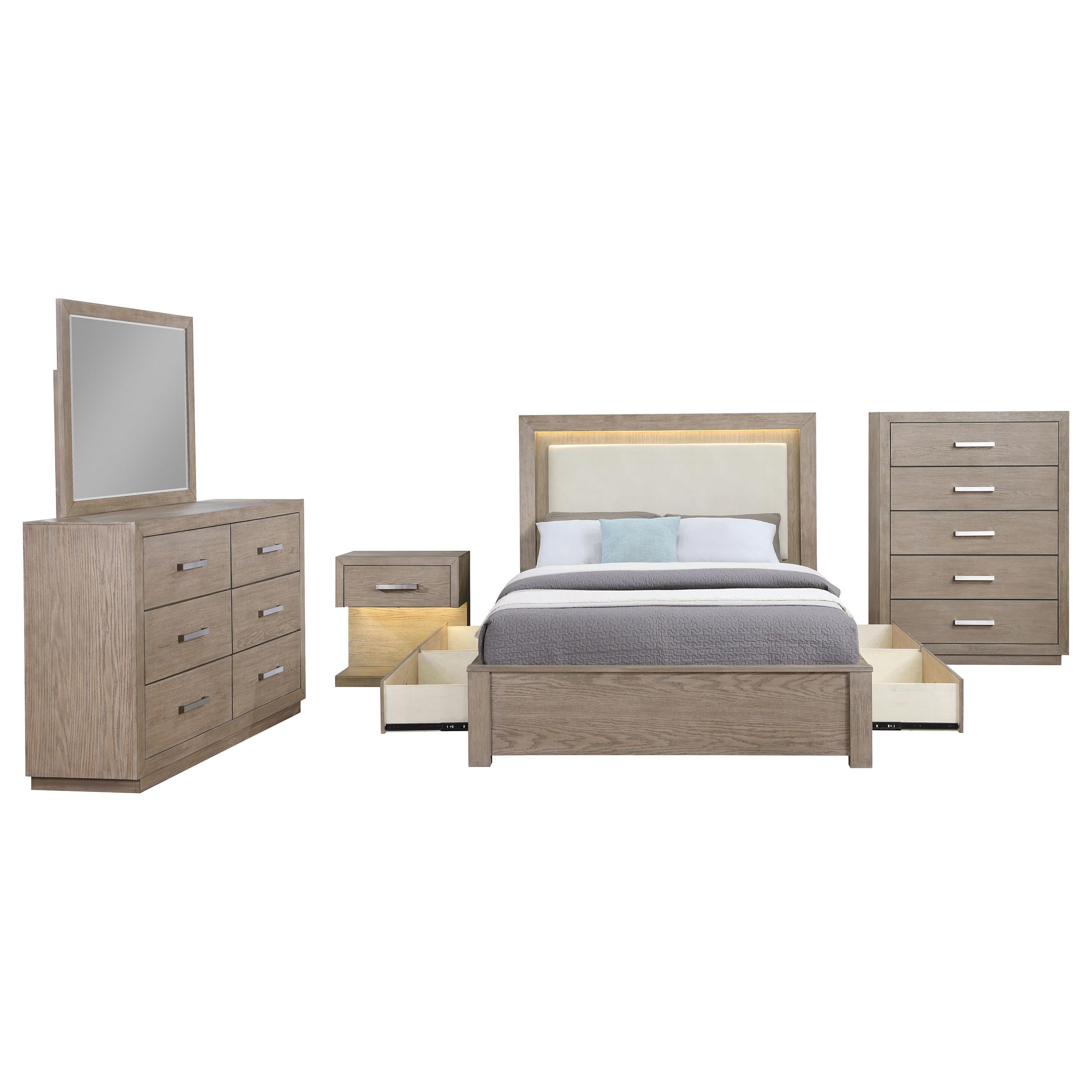 Kenora 5-piece California King Bedroom Set Barley Brown - 224850KW-S5