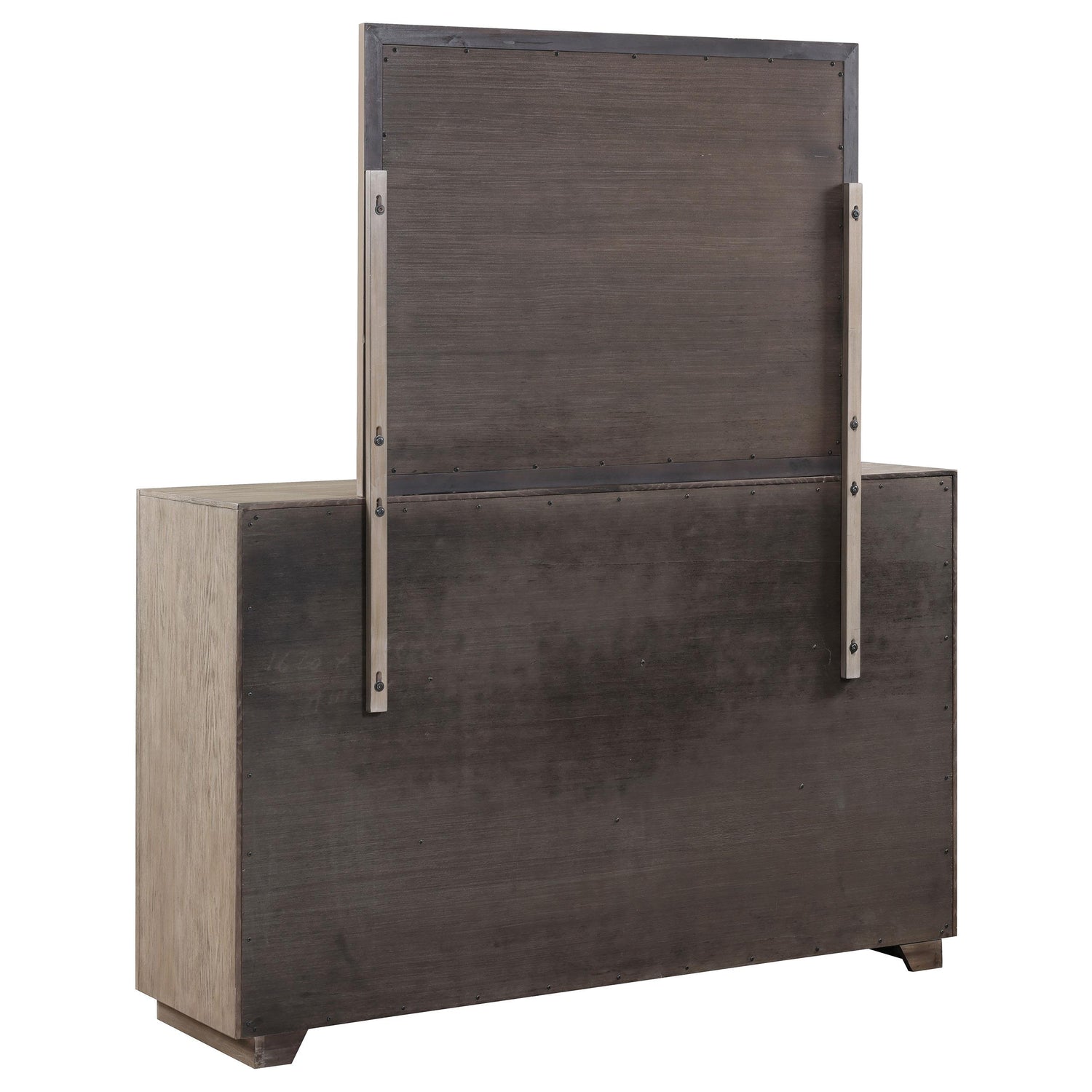 Kenora 6-drawer Dresser and Mirror Barley Brown - 224853M