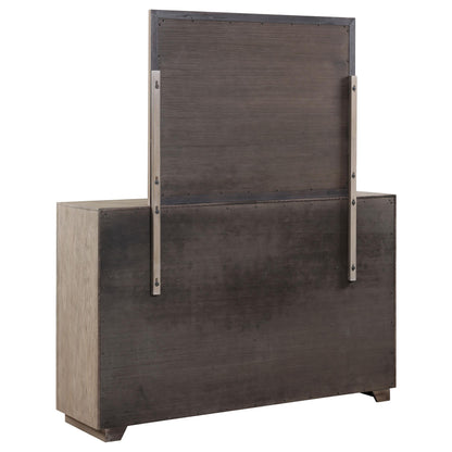 Kenora 6-drawer Dresser and Mirror Barley Brown - 224853M