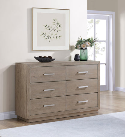 Kenora 6-drawer Dresser Barley Brown - 224853