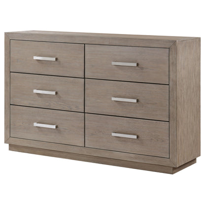 Kenora 6-drawer Dresser Barley Brown - 224853