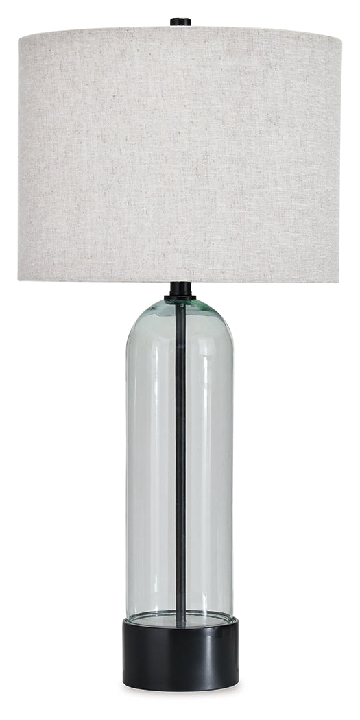 Kerrbrook Clear/Black Table Lamp - L430944