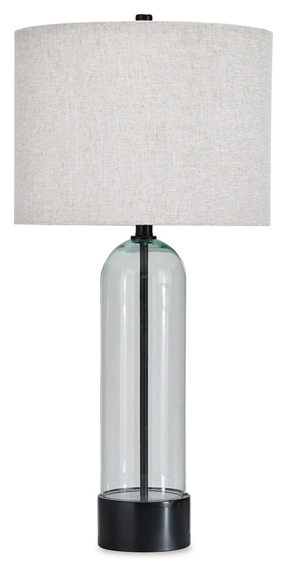 Kerrbrook Clear/Black Table Lamp - L430944