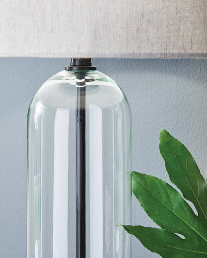 Kerrbrook Clear/Black Table Lamp - L430944