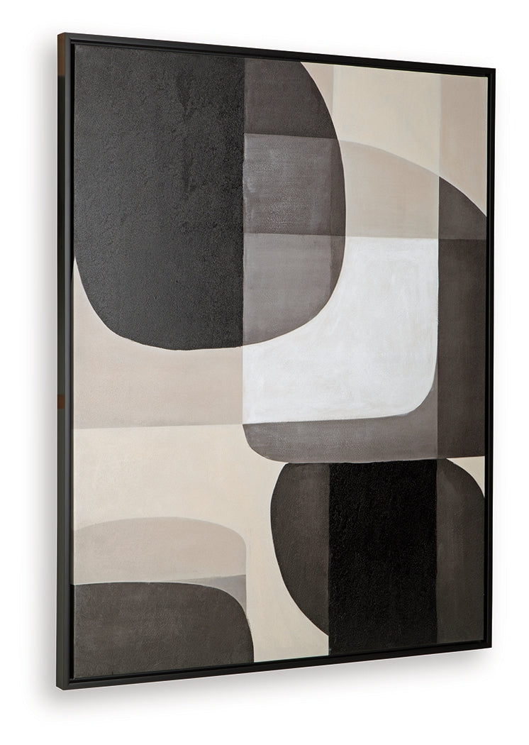 Kesleigh Black/White Wall Art - A8000495