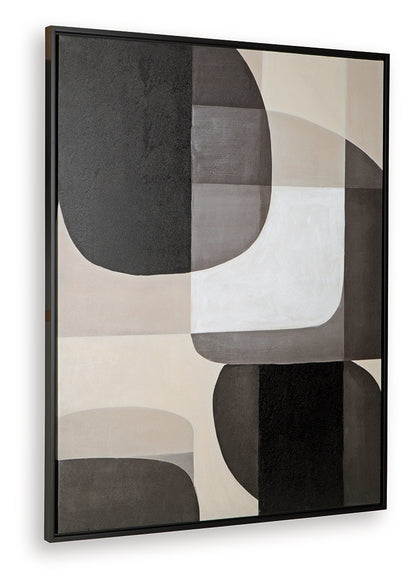 Kesleigh Black/White Wall Art - A8000495